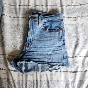 Levis high rise shorts